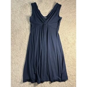 Soma V-Neck Short Bra Dress Women Xsmall Black Twist Front Jersey Resort Wear